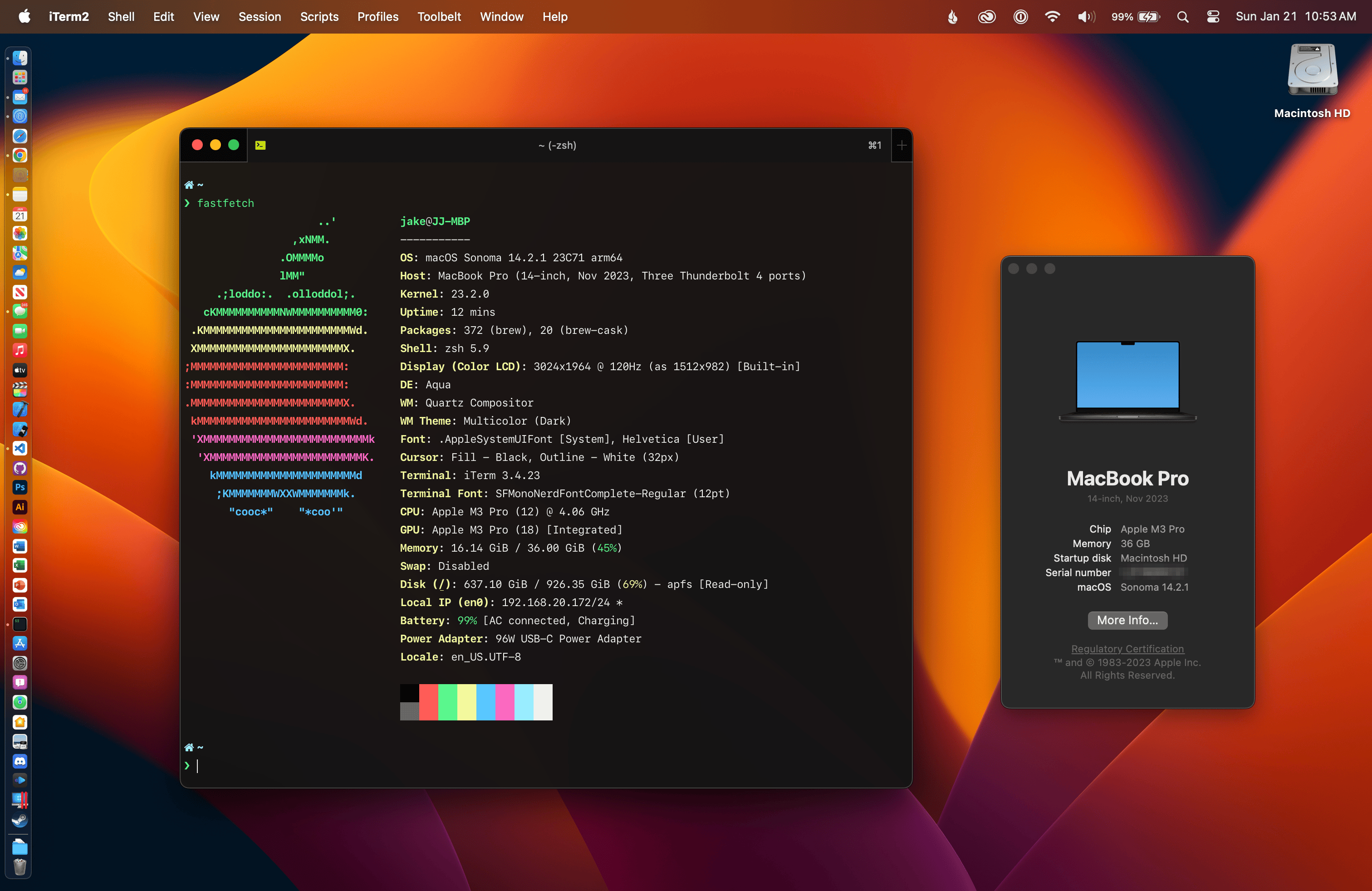 My mess of a desktop.